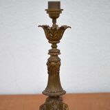Bronze lamp with lampshade, bronze table lamp, living room lamp, lampshade lamp, accent lamp