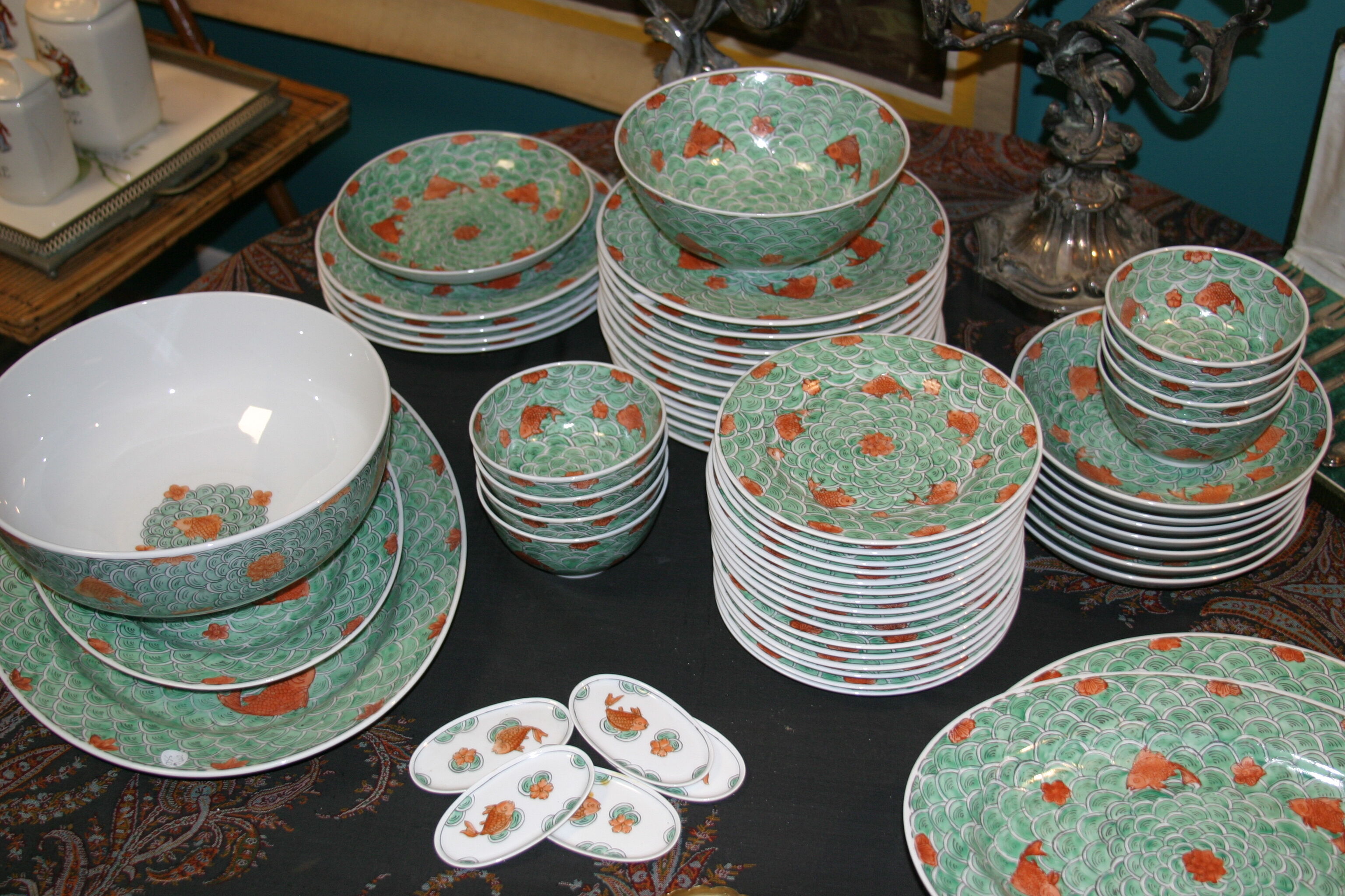 Asian-style porcelain dishes