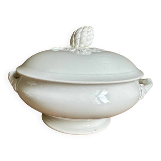 Earthenware soup tureen from Onnaing Nord model 2