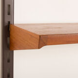 Kai Kristiansen teak wall unit with a console for FM Mobler, 1960s