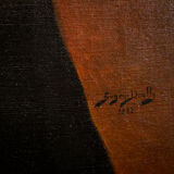 Eugene Deully 1882, great portrait with a lot of character .. Signed.