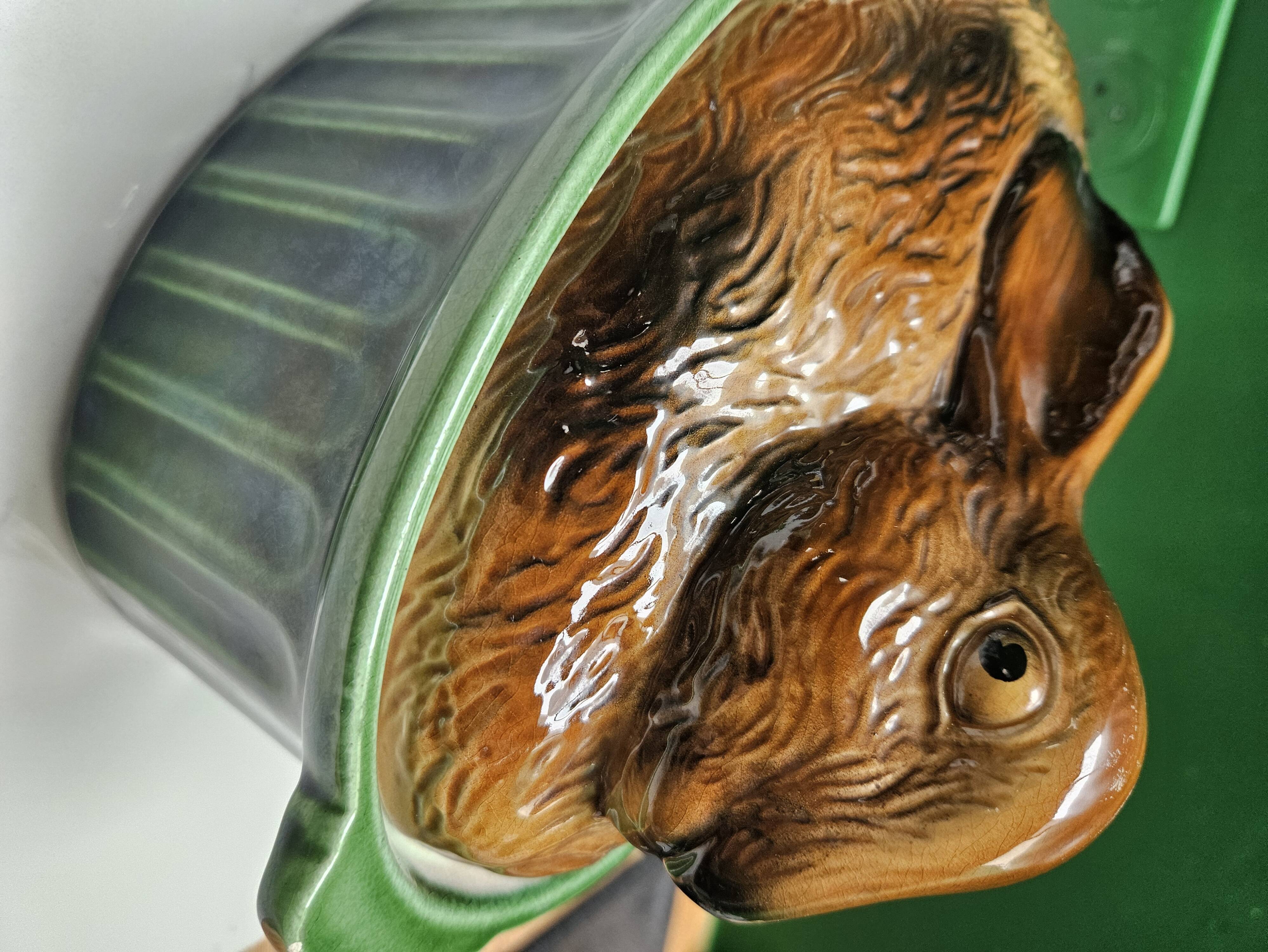 Ceramic hare or rabbit terrine,