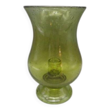 Vintage bubble glass candle holder