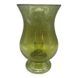 Vintage bubble glass candle holder