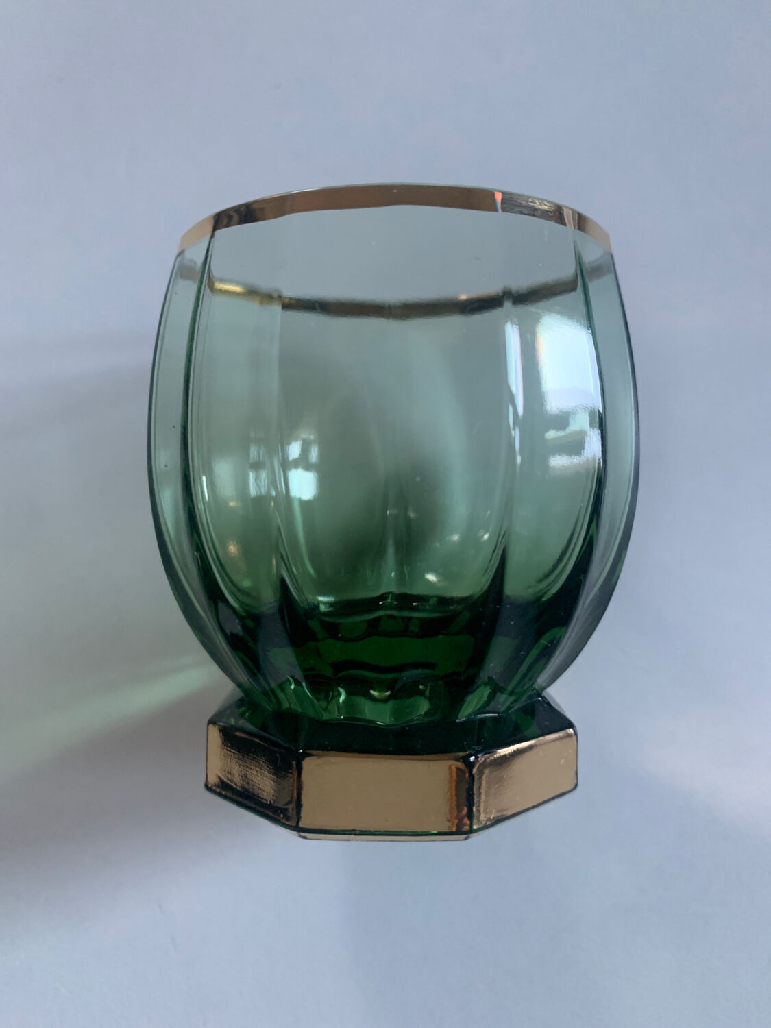 6 art deco glasses