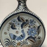Lampe gourde en céramique polychrome XX siècle