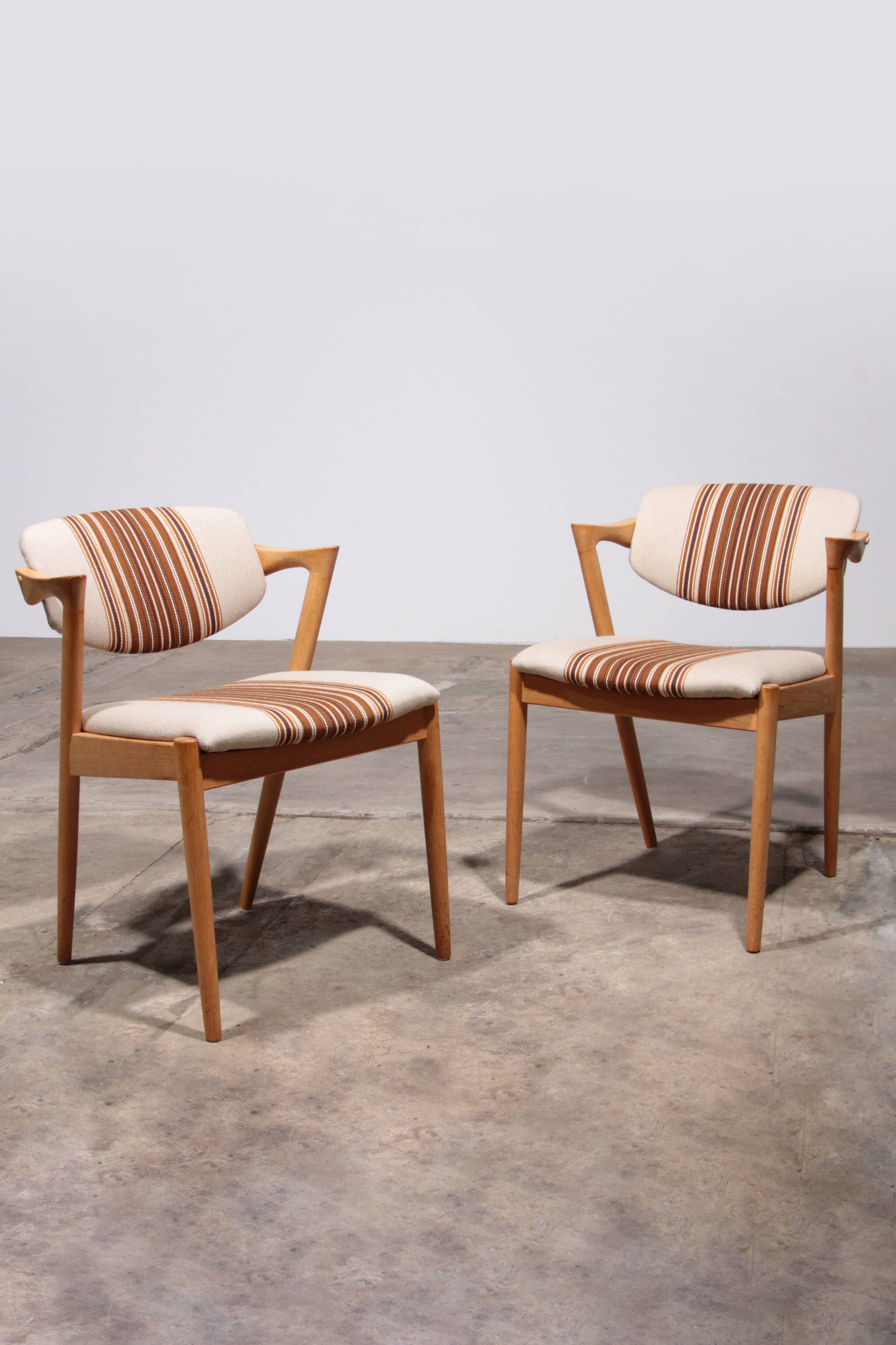Kai Kristiansen 14 chairs Model 42 made by Schou Andersen 1960 Denmark