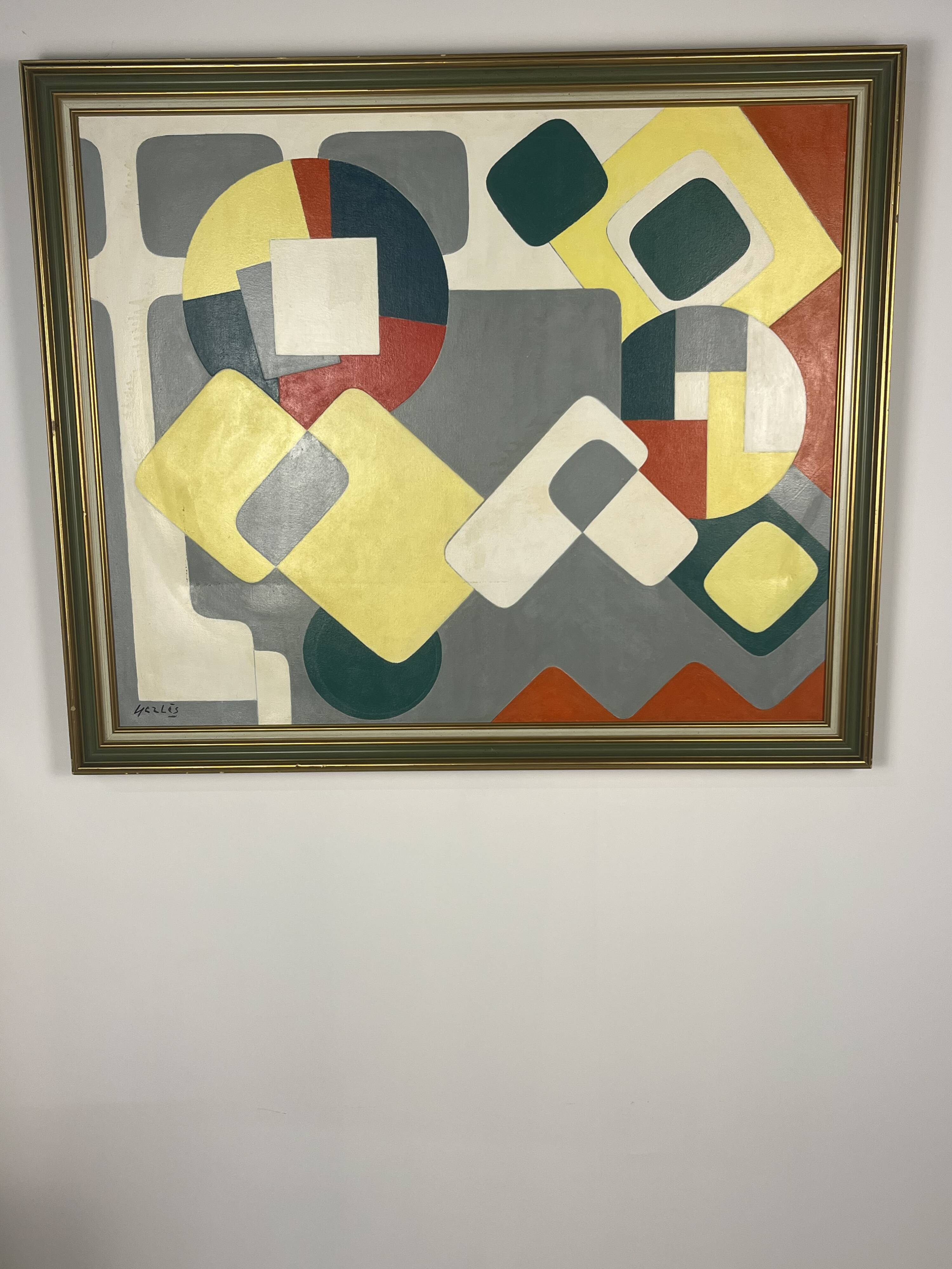 Oil on canvas "Game" by Gerles - October 1996