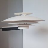 Scandinavian pendant light "Jeka" white 1970