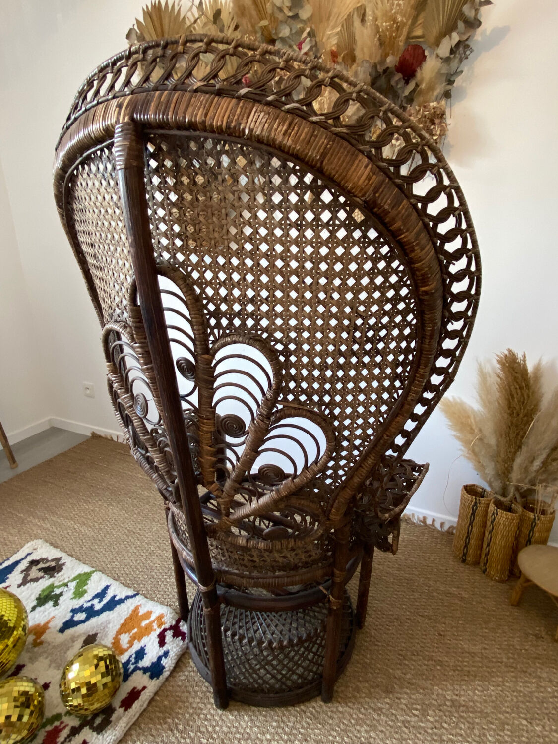 Emmanuelle peacock armchairs