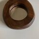 1970 brutalist mirror in elm by Richard Lecompte dlg A. Noll popular art