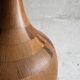 Tall Sculptural Solid Wood Vase, Natural Brown Finish, Minimalist Turned Art Object, 73.5 cm