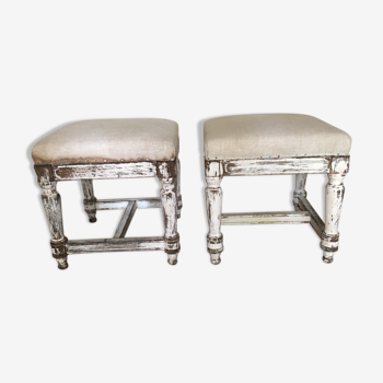 Pair of Louis XVI style stools