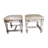 Pair of Louis XVI style stools