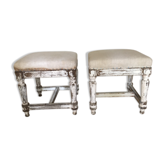 Pair of Louis XVI style stools
