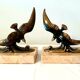 Paire de Serre livre vintage oiseaux