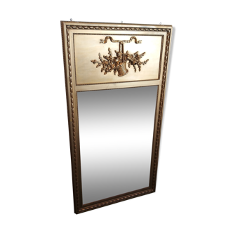 Golden trumeau mirror 73x135cm