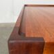 Mid-century teak and walnut side table, 1960s.