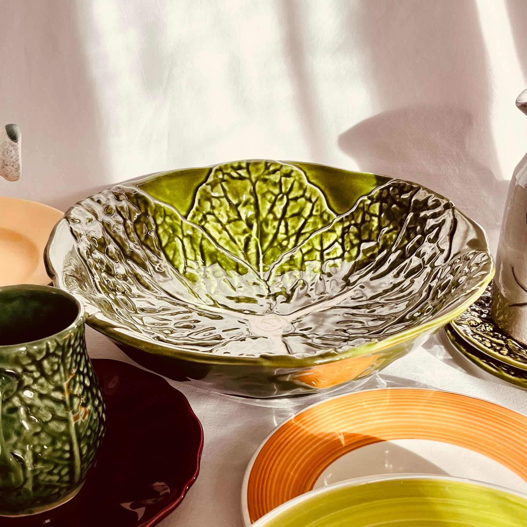 Salad bowl slurry Costa Pereira Portugal cabbage leaves
