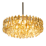 Lustre Bakalowits in brass and crystal glass, Austria, 1960s