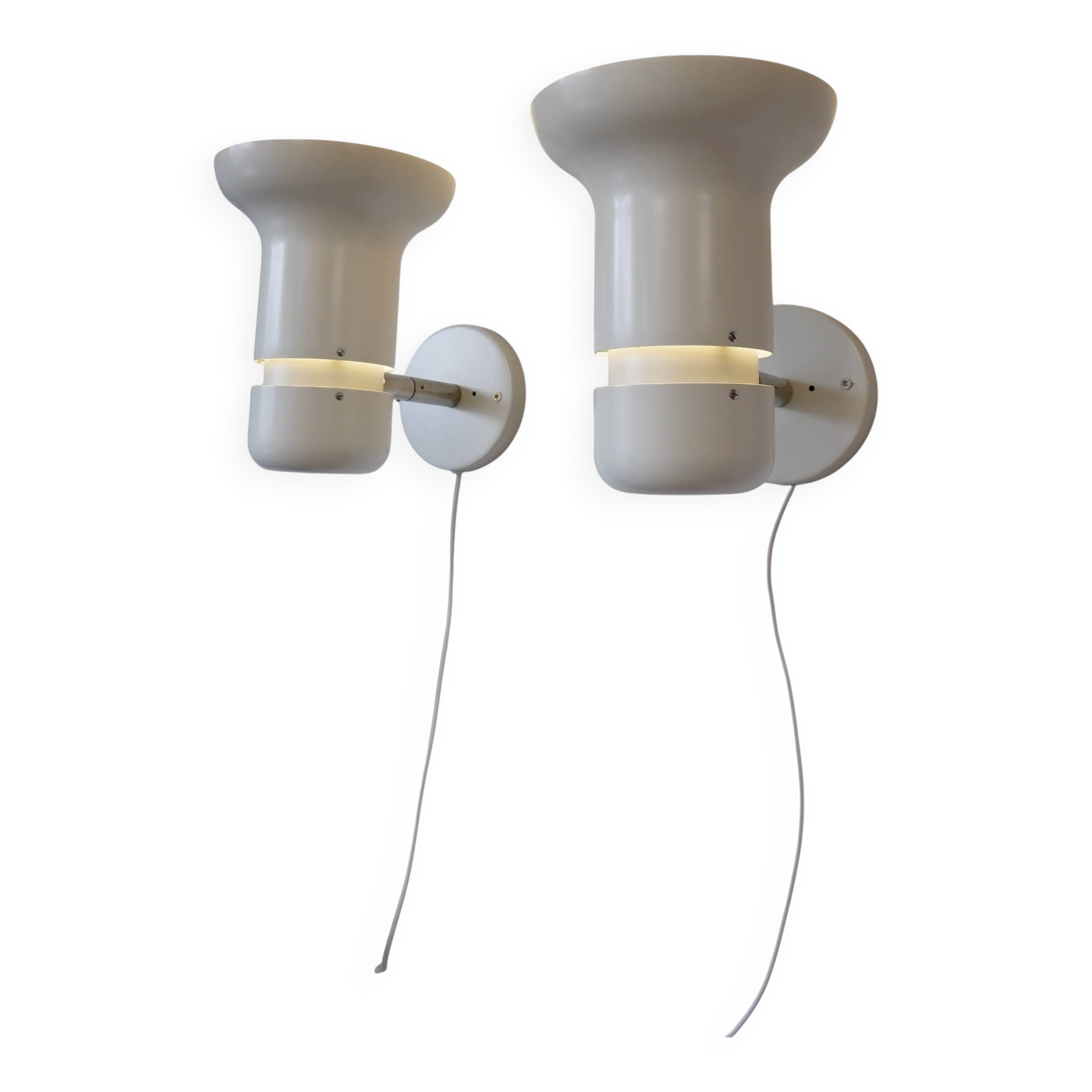 Set of 2 Raak Amsterdam Boutique wall lamps, 1970s