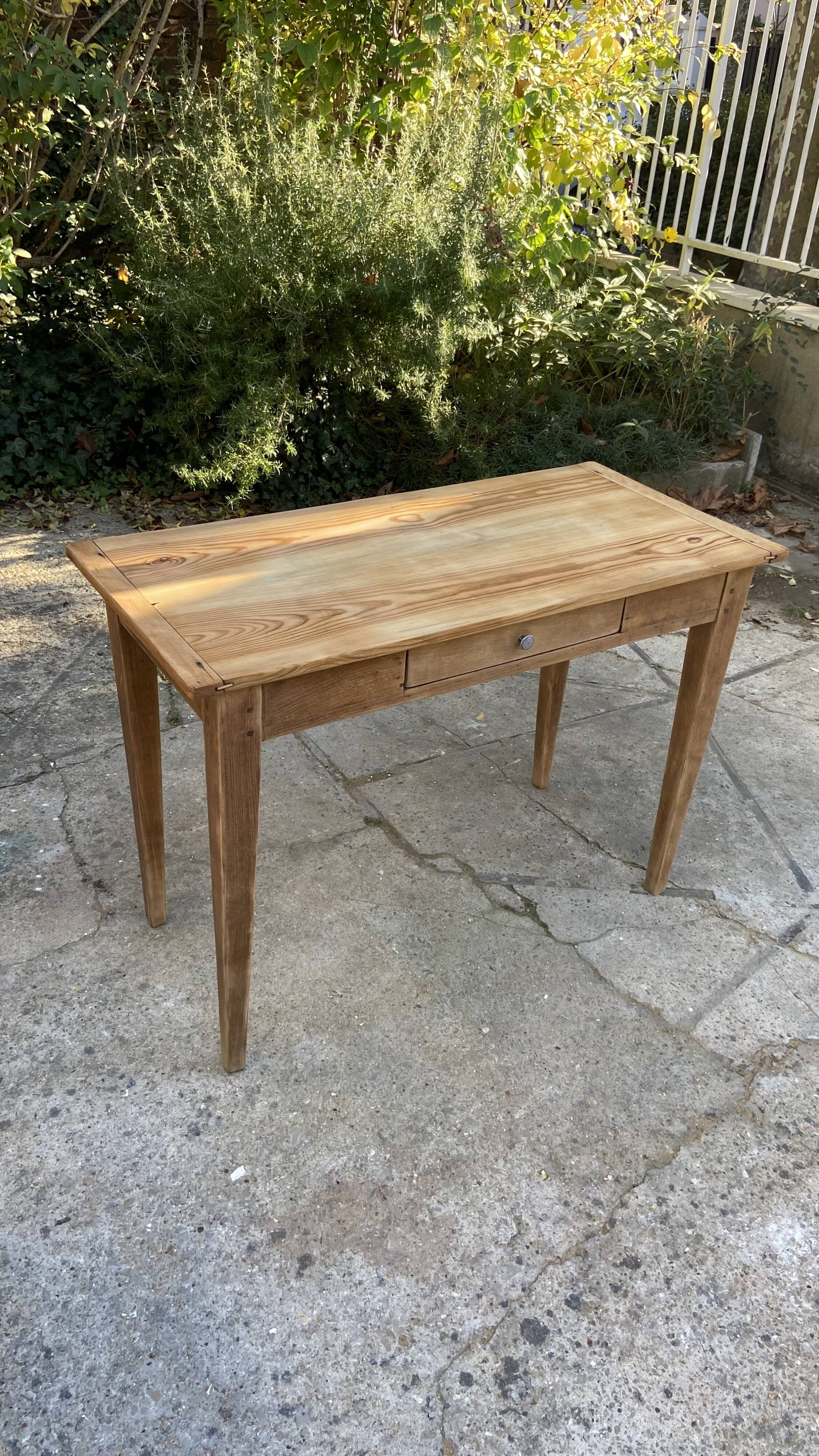 Table de ferme ou bureau vintage