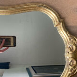 Golden mirror 58x34cm