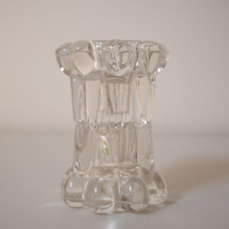 Set of 2 glass candle holders, REIMS