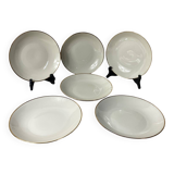 Six Bavaria porcelain soup plates