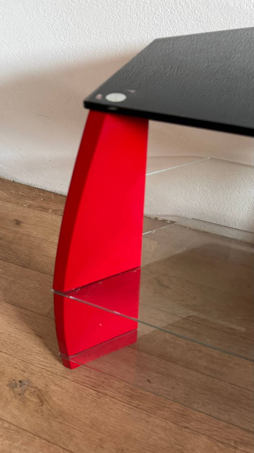 Designer glass coffee table