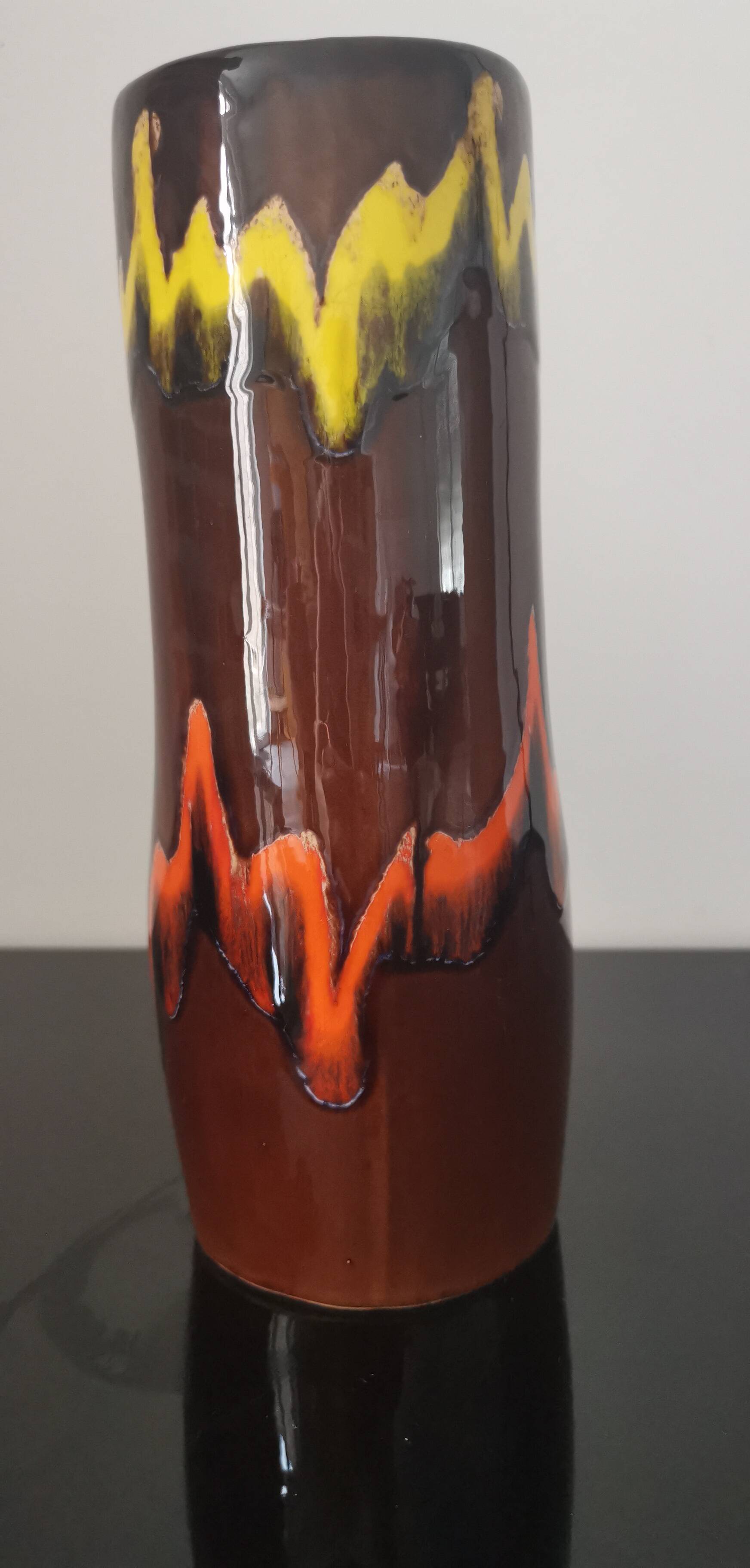 Old Anjou ceramic vase