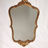 Golden wooden mirror