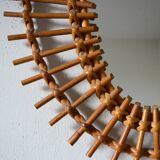 rattan mirror 42x60cm