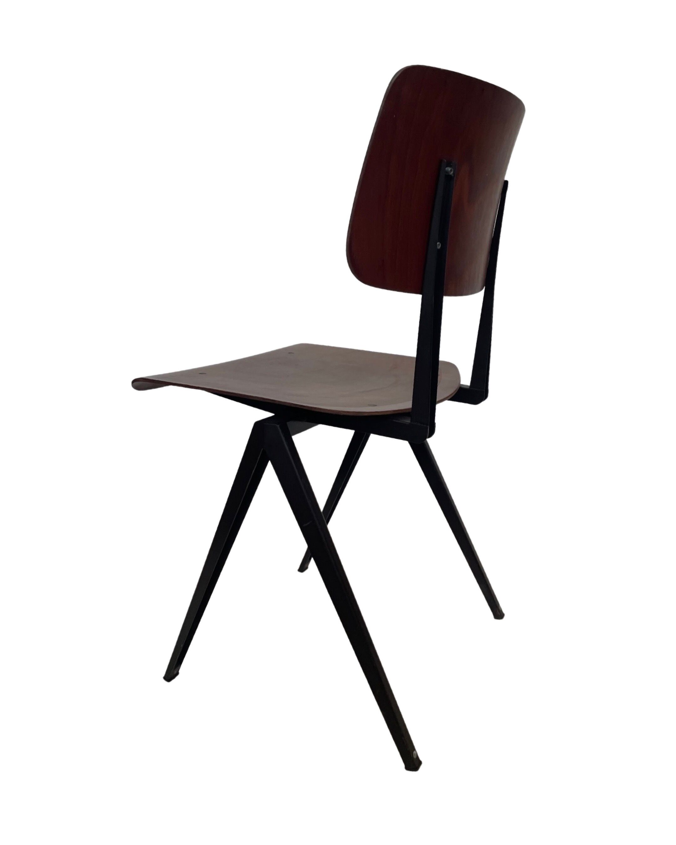 Industrial chair Galvanitas S16 Pagholz Netherlands 60's Design