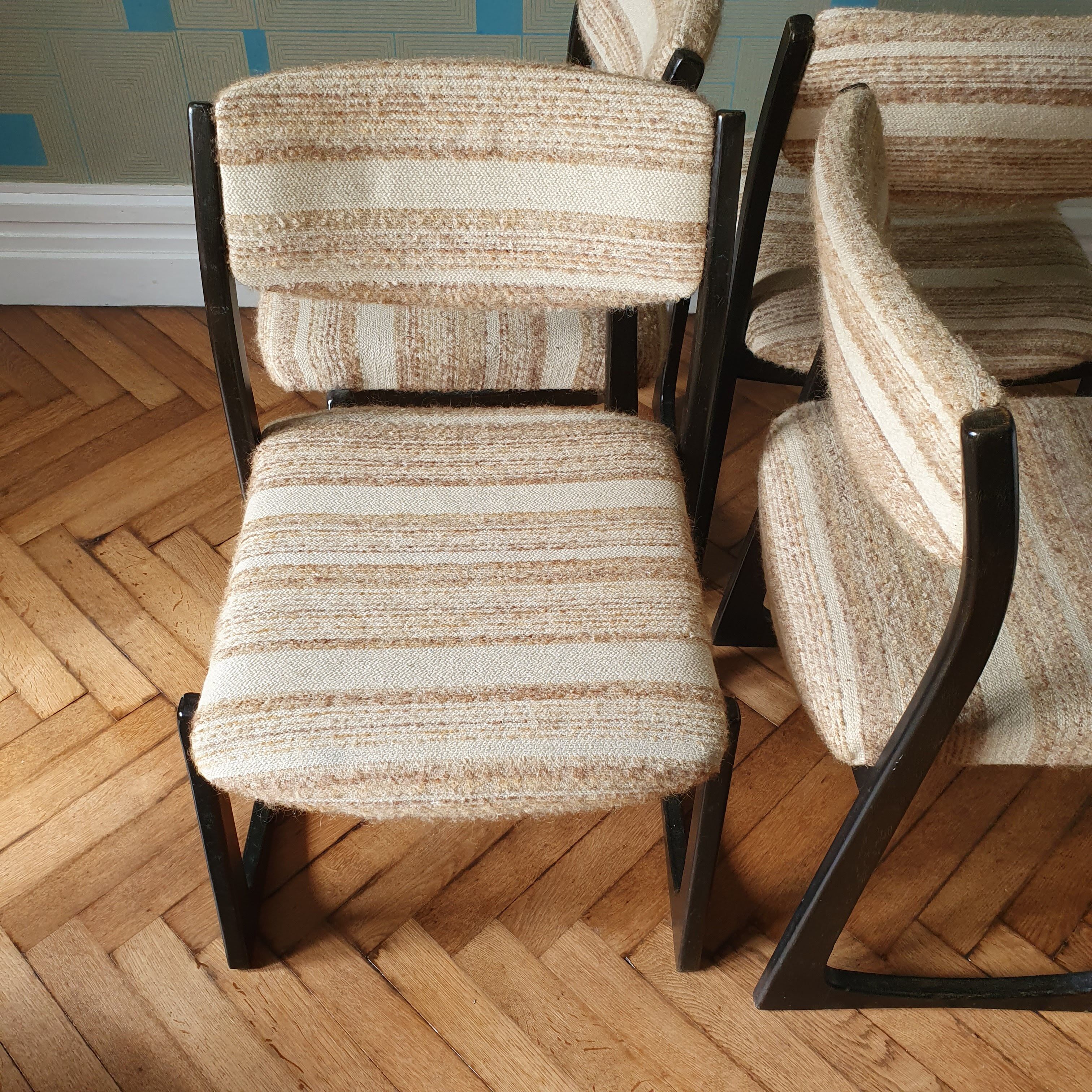 Seventies sled chairs