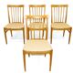 Set of 4 chairs "Hergården", Carl Malmsten., Sweden, 1970