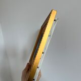 Abstract painting with vintage gilded frame