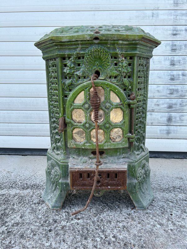 Old cast iron stove