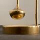 Marine gyroscopic oil lamp in polished solid brass, Ilse Ammonsen for Daproma, Denmark, 1950