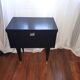 Table de chevet vintage, noir
