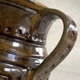 Italian Glazed Ceramic Vase – Sgraffito Engraving