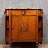 In the style of Dufresne: Art Nouveau period oak sideboard