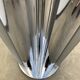 Floor lamp in chrome and glass, 1970