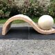 80s design coffee table. made of Mactan travertine stones from Magnussen ponte.