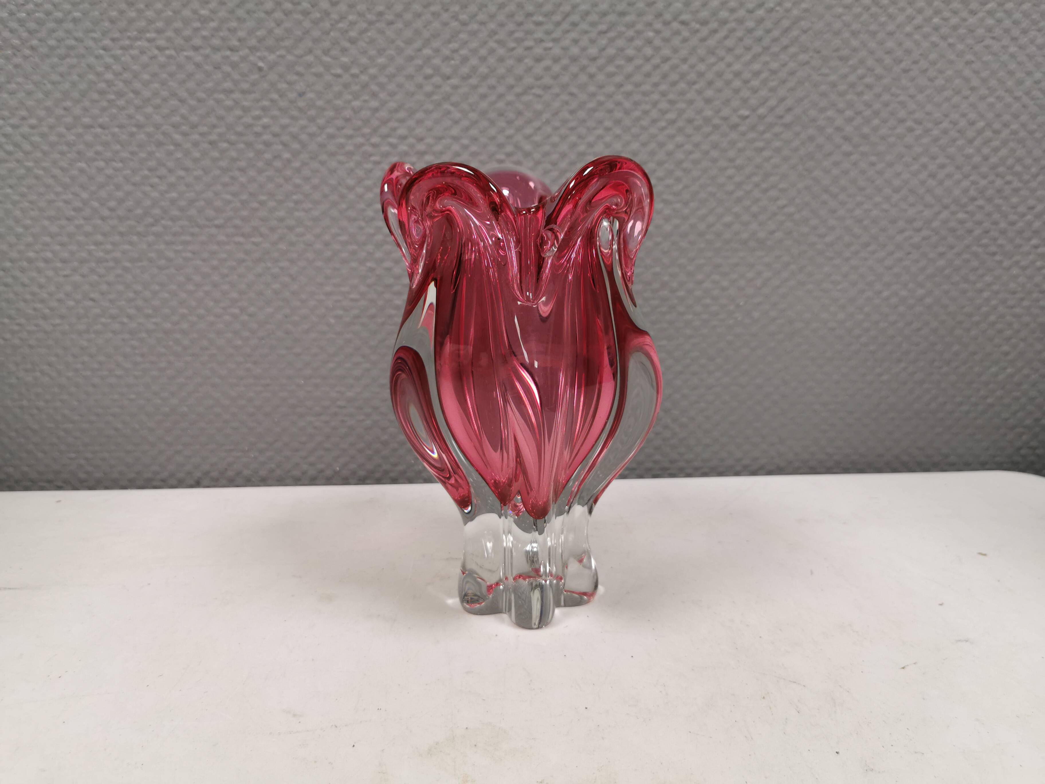 Bohemian glass vase, by Josef Hospodka for Chrisbka Glaswerke 1960s