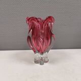 Bohemian glass vase, by Josef Hospodka for Chrisbka Glaswerke 1960s