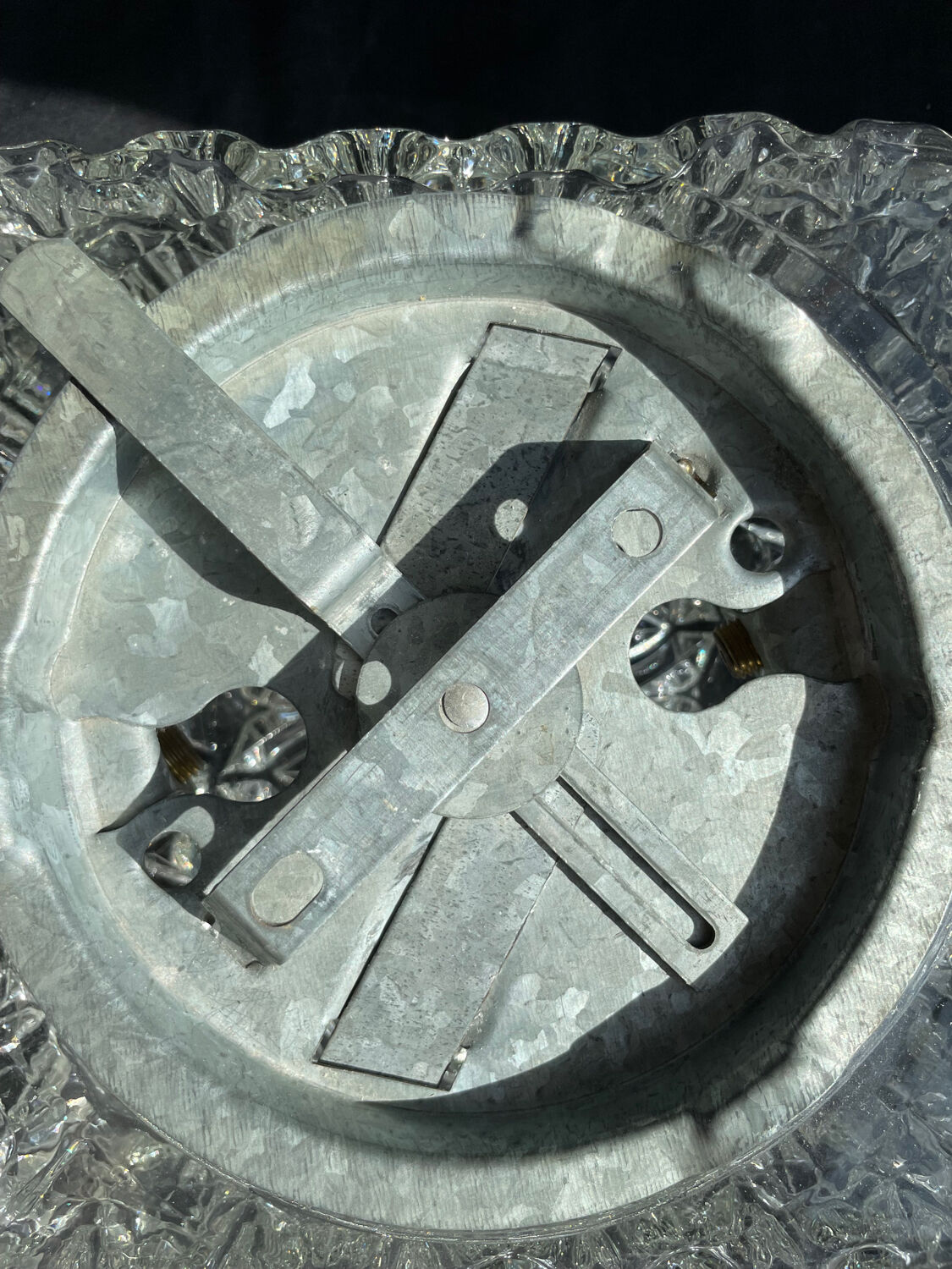 Ceiling lamp Vintage glass wall lamps diamond tip