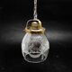 Art Deco crystal pendant lamp, Poland, 1950s