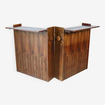 Johannes Andersen And Erik Buch Folding Bar Cabinet Set By Dyrlund