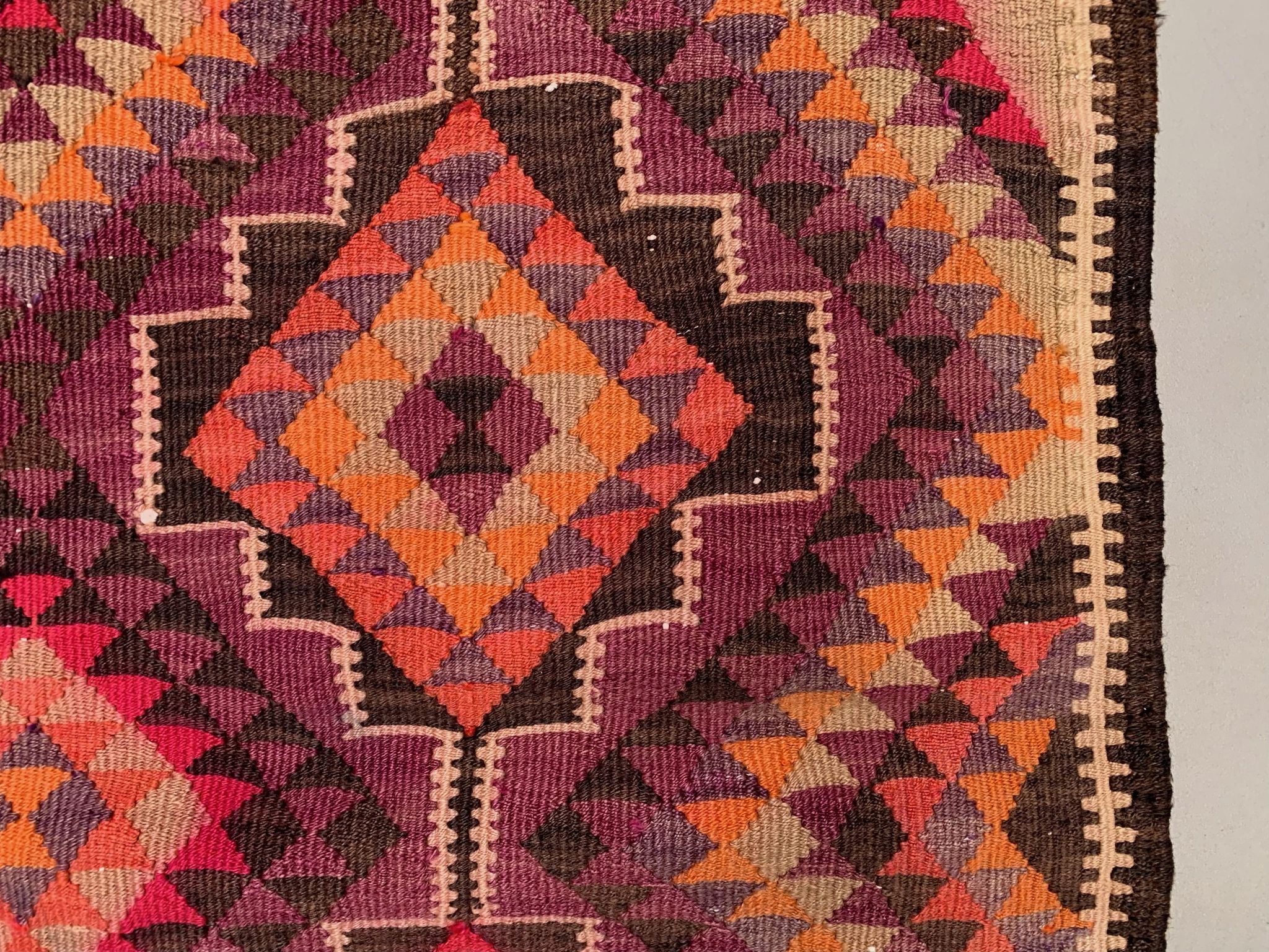 Old turkish kilim runner 360x107 cm